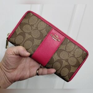 Coach Wallet Pink And Brown